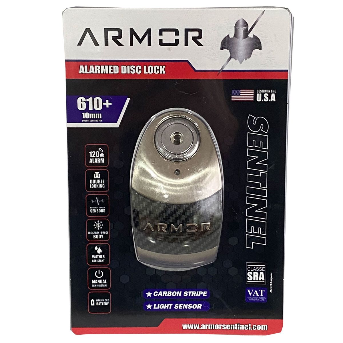 ARMOR 610MVA 10mm RENKLİ ALARMLI DİSK KİLİDİ 